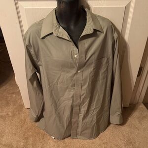 Puritan Classic Men's Button-Up Shirt Jacket in Olive Green